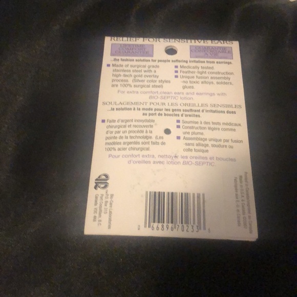 Bio Care Sensitive Ears Gold Hoops - Picture 2 of 3